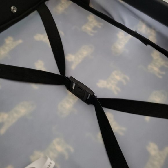 Blue and Tan Dog Print Backpack with Durable Fabric - Picture 9 of 12